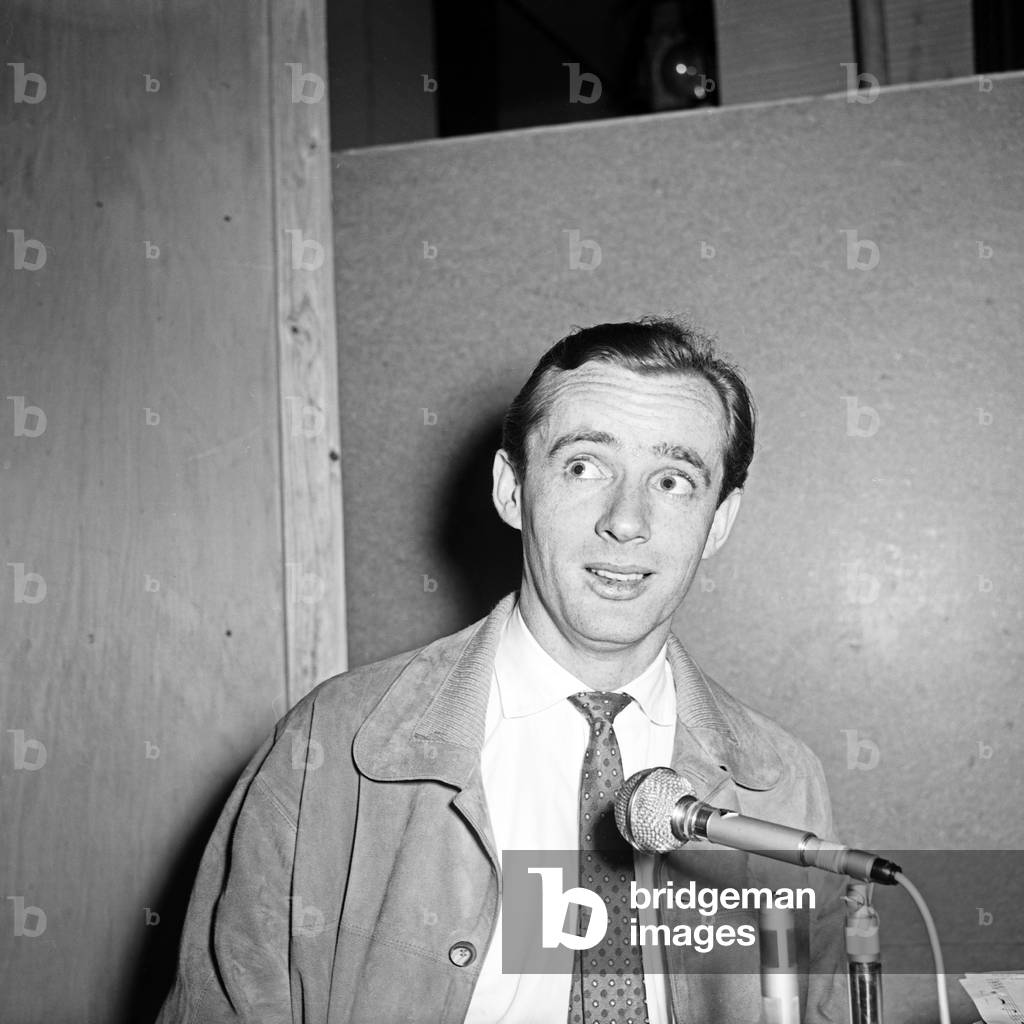 German actor, dubbing actor and audop play speaker Peter Pasetti, Germany 1950s