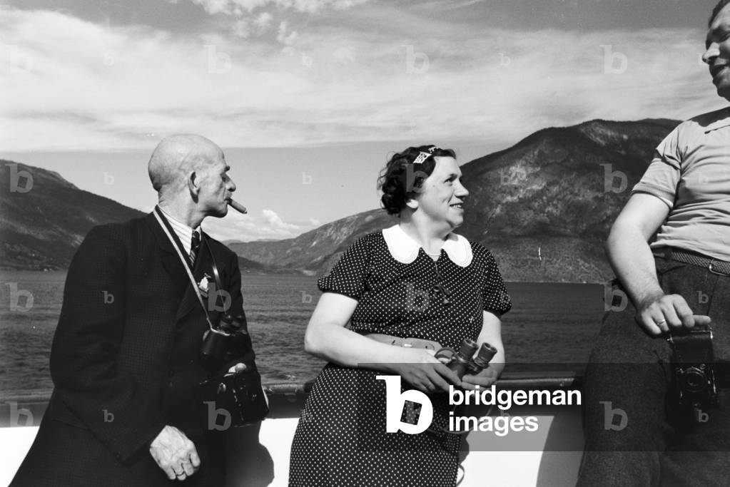 A cruise to Norway, Germany 1930s (b/w photo)