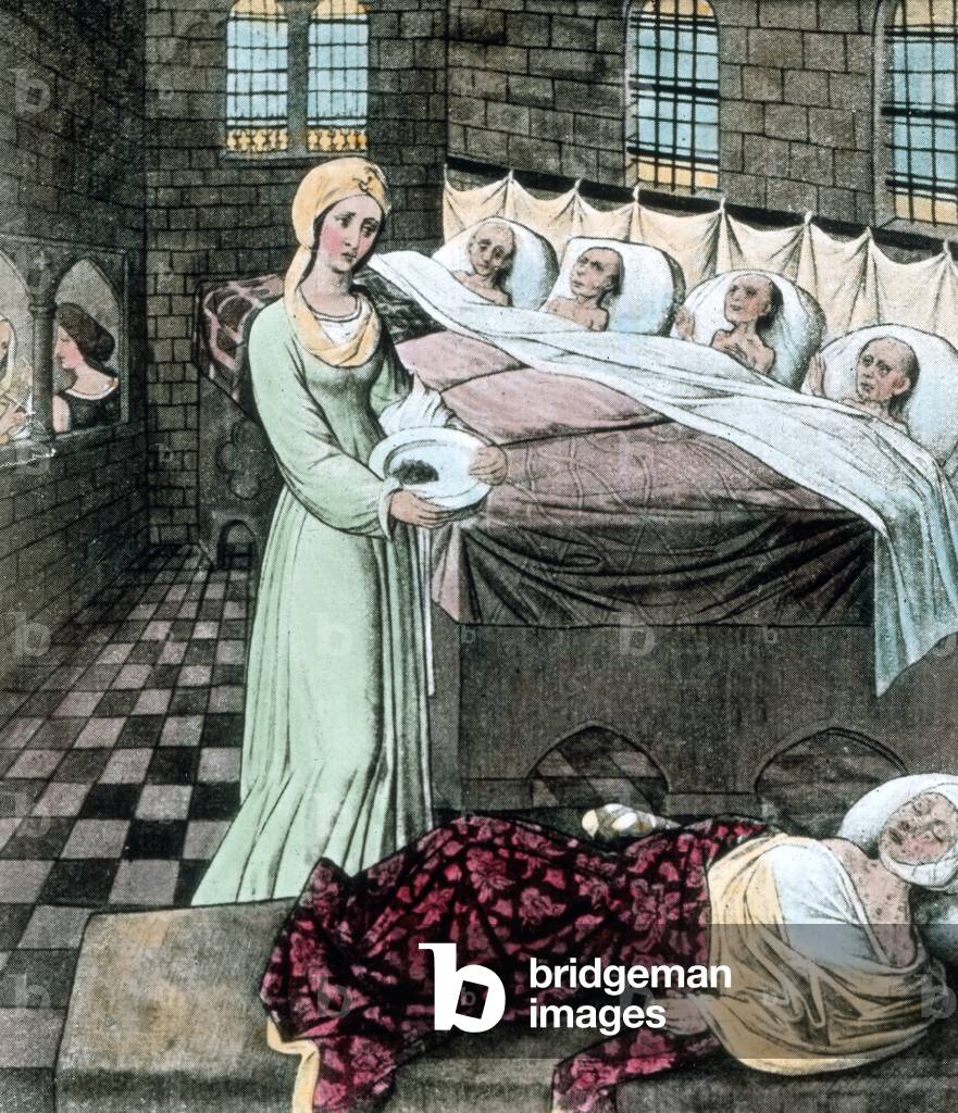 Elizabeth helps the lepers