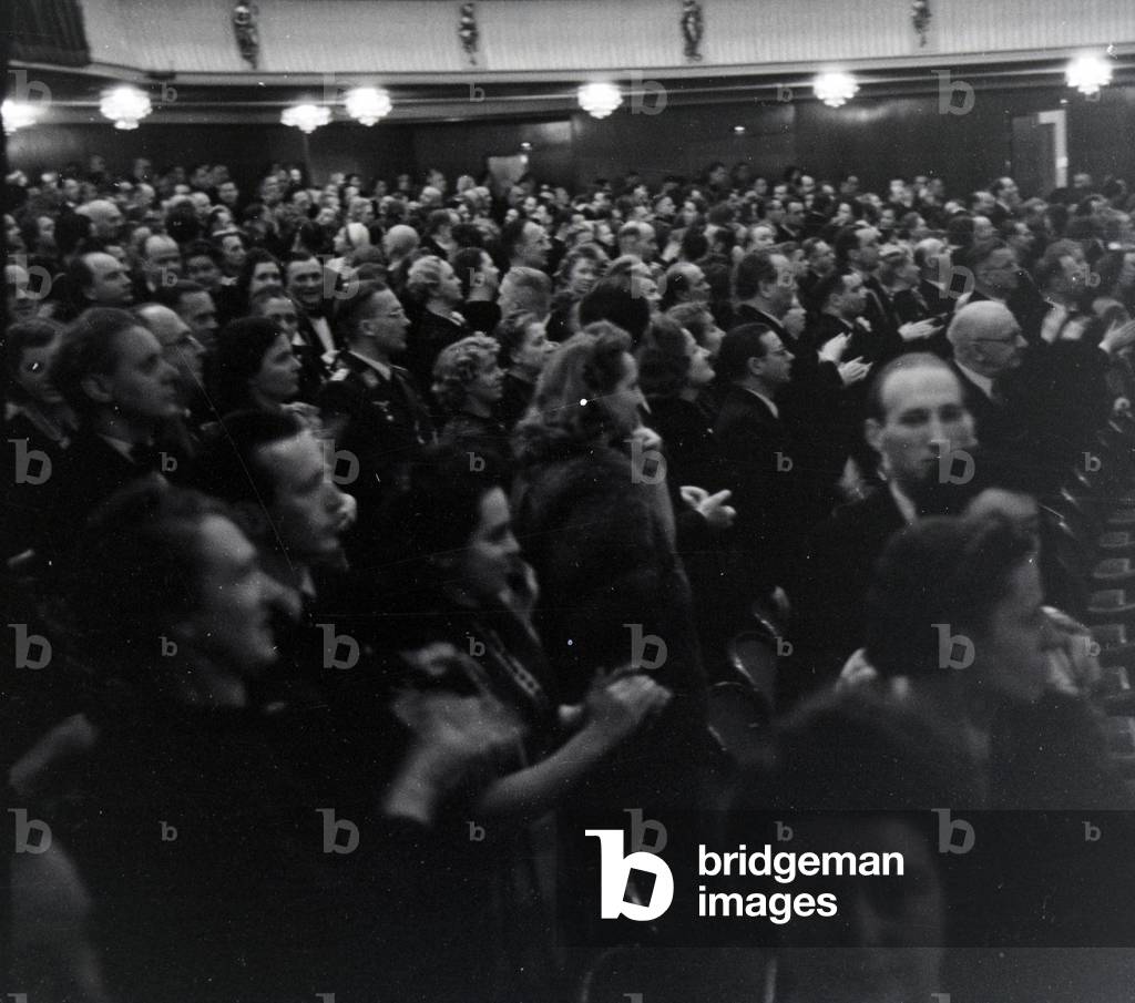 Performance in the opera in Rome, Italy 1940s (b/w photo)
