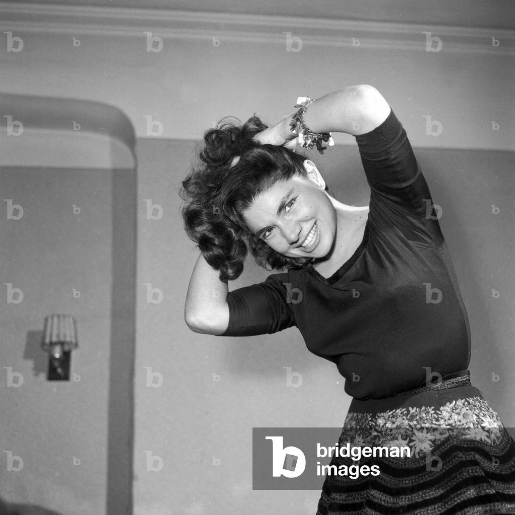 Brazilian singer and actress Vanja Orico in Hamburg 1956