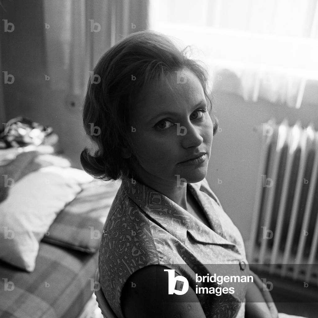 German actress and theatre director Lis Verhoeven at Hamburg, Germany 1960s