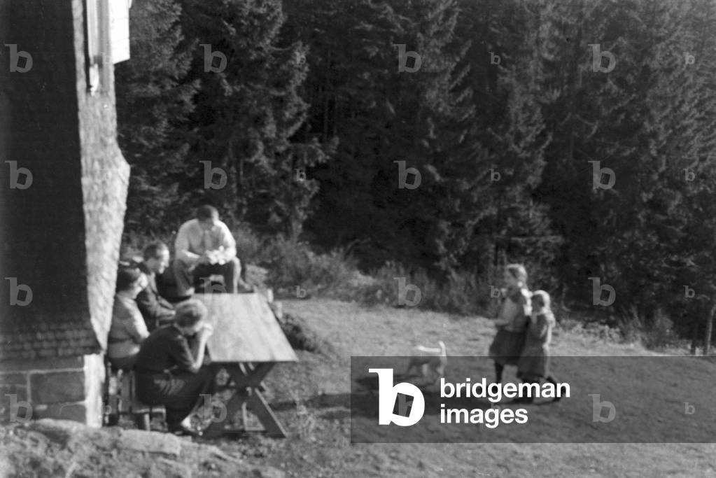 Holidays in the Black Forest, Germany 1930s (b/w photo)