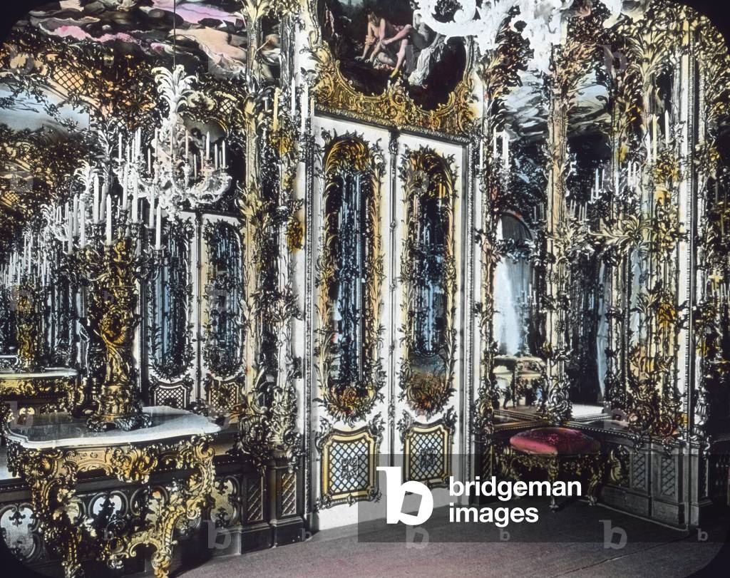 Dressing room at the new Herrenchiemsee castle at Herrenchiemsee in Bavaria