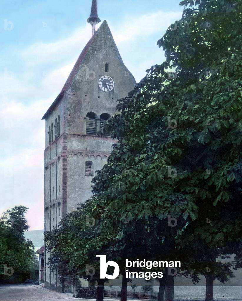 A scenic tower in the village of Mittelzell