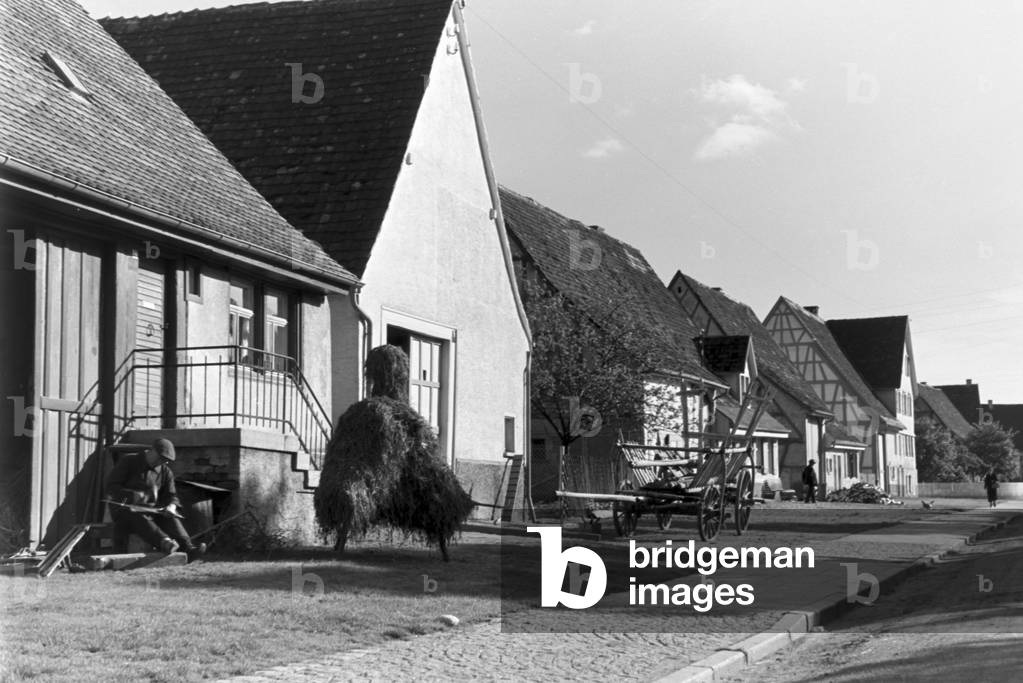 A trip to Trossingen, Germany 1930s (b/w photo)