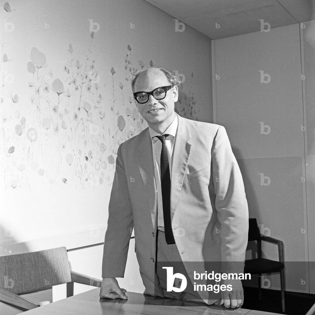 German soundtrack and audio play music composer Siegfried Franz at Hamburg, Germany 1960s