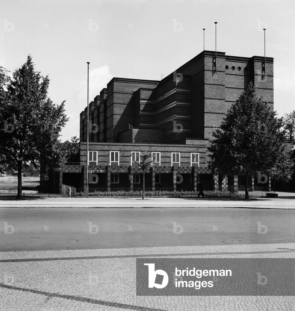 The guild hall at Magdeburg, Germany 1930s (b/w photo)