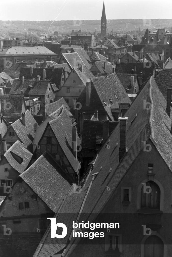 A trip to Heilbronn, Germany 1930s (b/w photo)