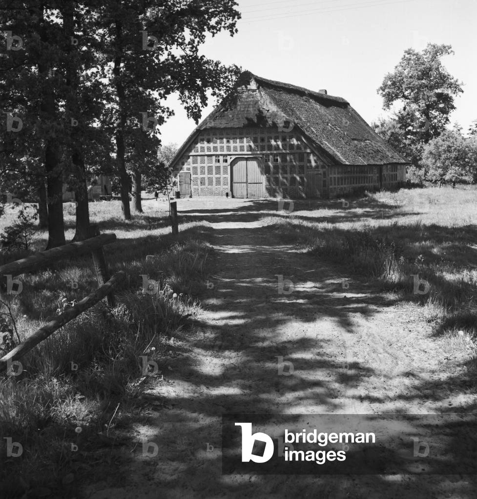 Summer in the countryside, Germany 1930s (b/w photo)