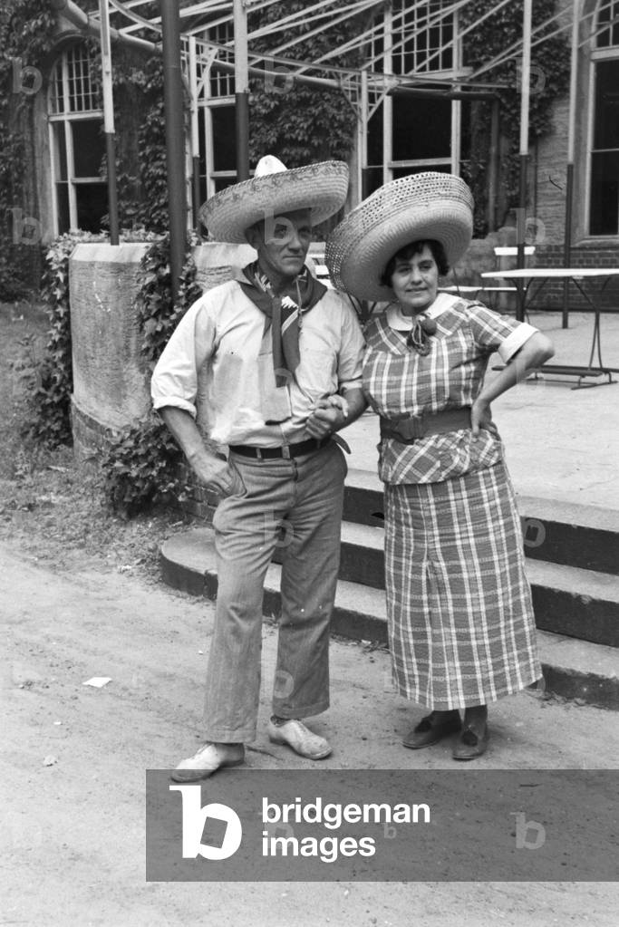 Scenes from childhood in Germany during the 1930s (b/w photo)