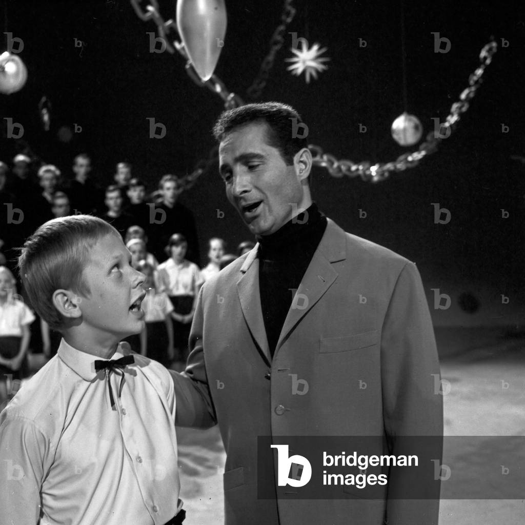 Christmas with singer Freddy Quinn, Germany 1960s