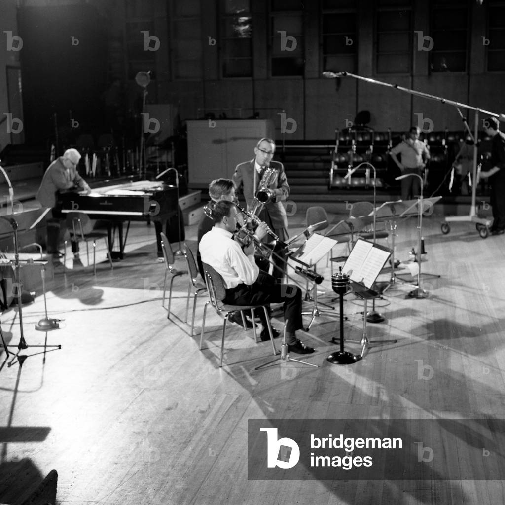 Musicians at the Hamburg jazz workshop, Germany 1960s