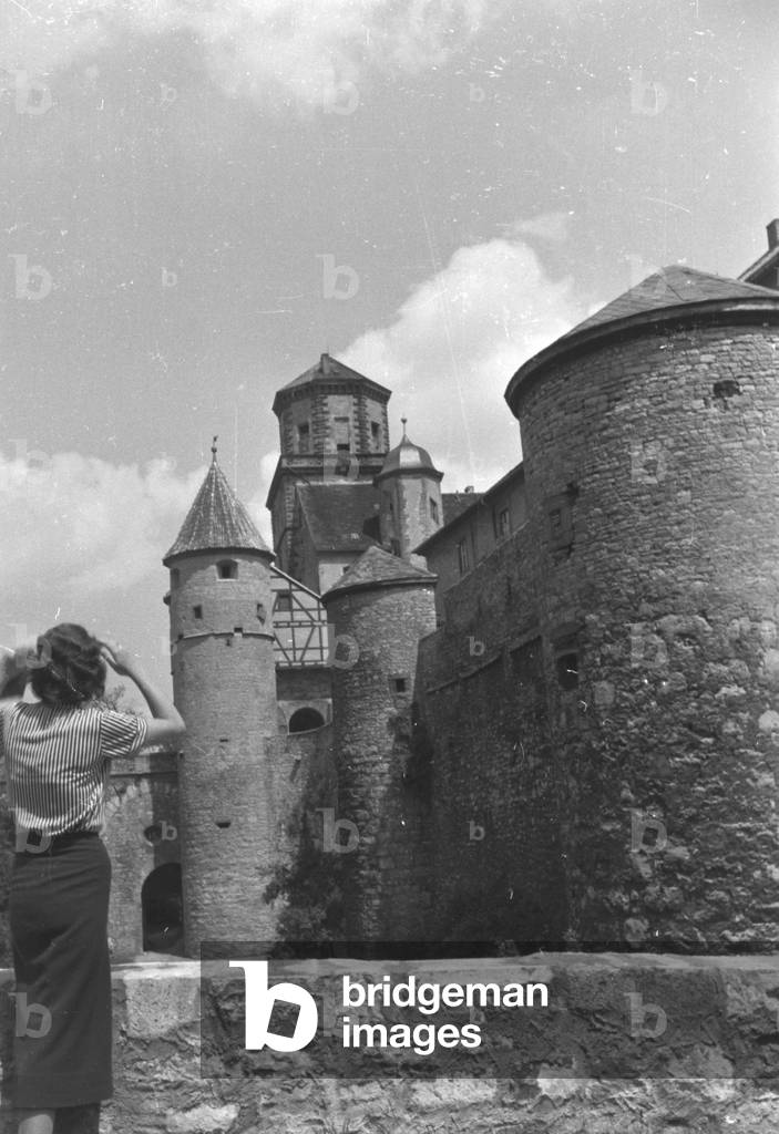 A trip to Würzburg, Germany 1930s (b/w photo)