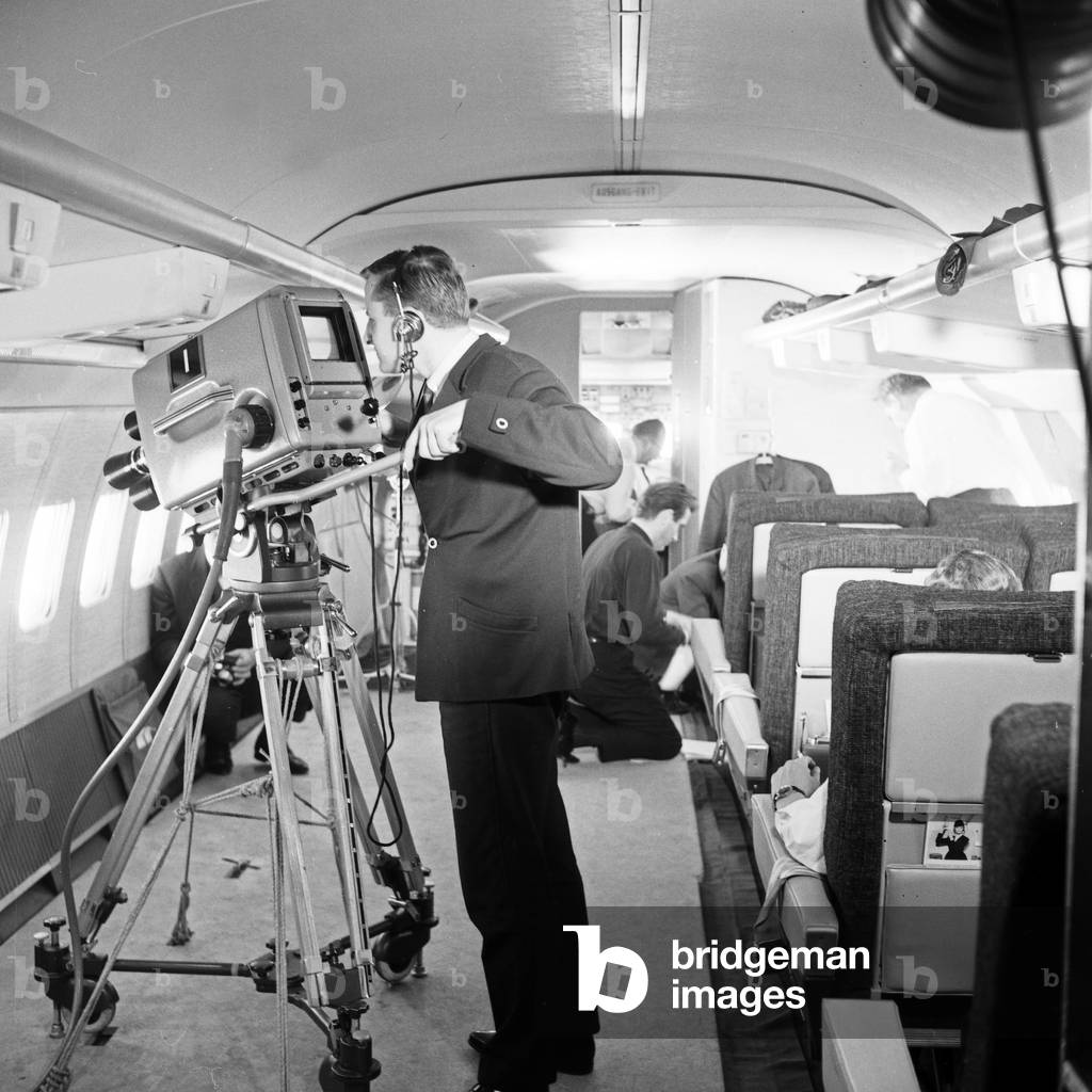 With Carlheinz Hollmann in the Lufthansa machine “Heidelberg”, Germany 1965