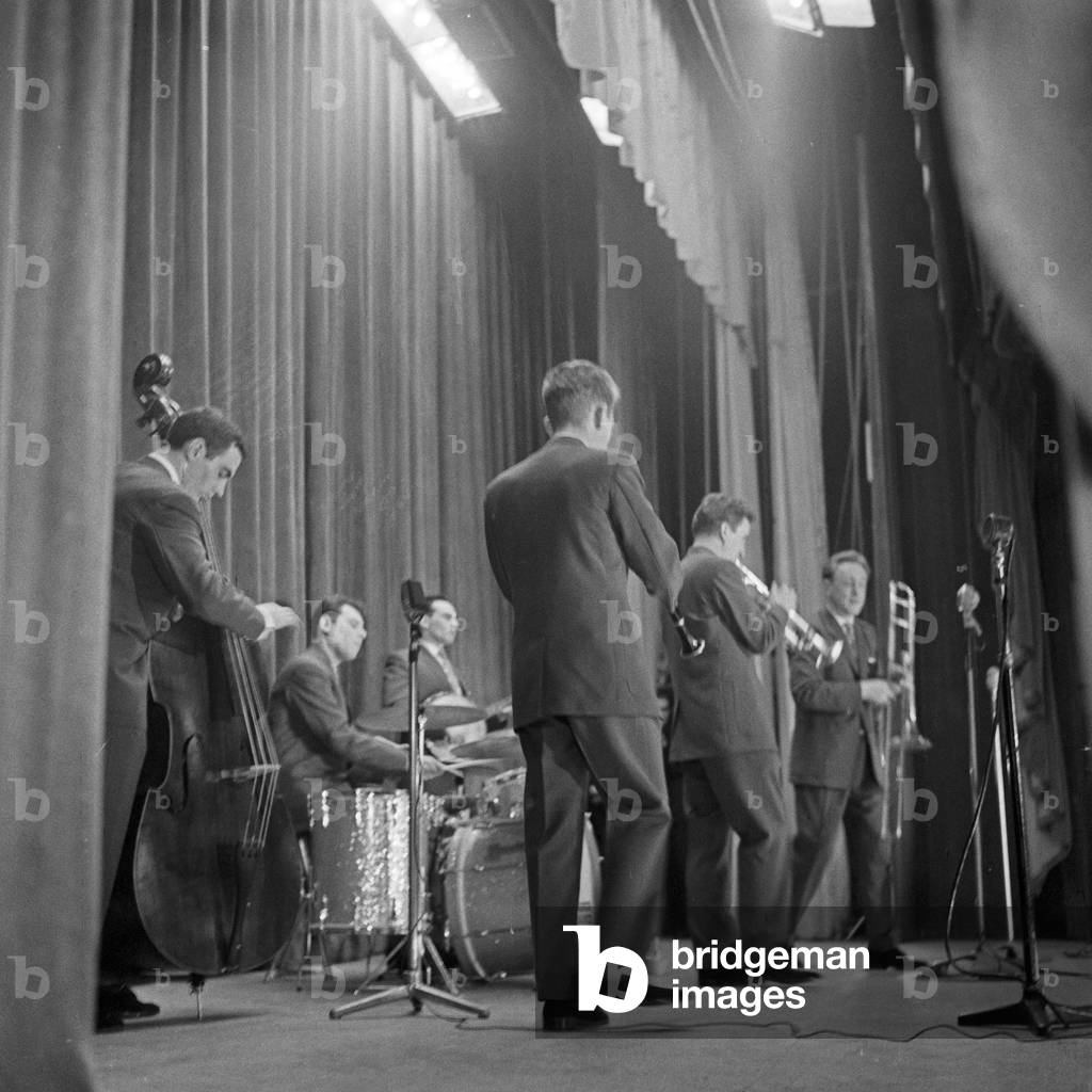 Chris Barber Band performing at Hamburg, Germany 1950s
