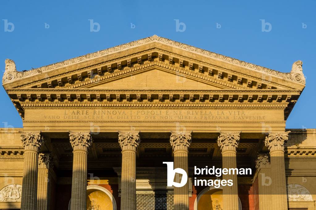 The Teatro Massimo Vittorio Emanuele, Palermo, Sicily, Italy, August 2014 (photo)