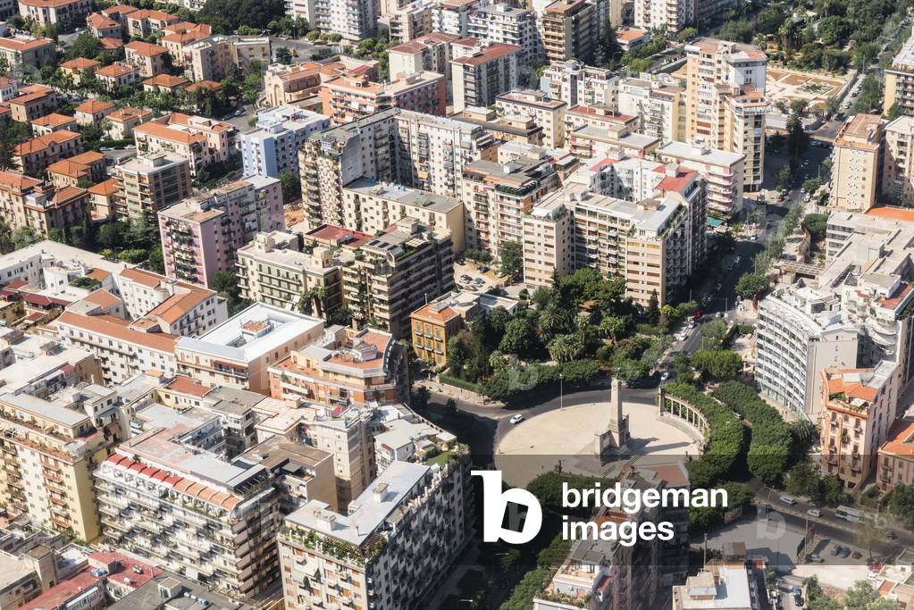 An aerial view of Palermo, Sicily, Italy, July, 2015 (photo)