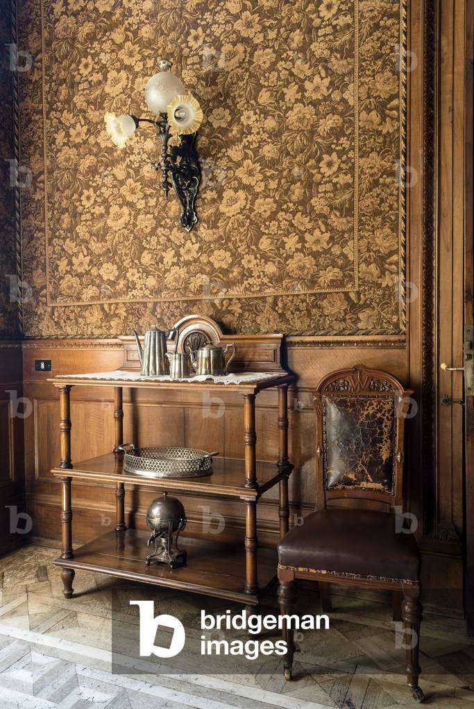 Dining room, Villa Malfitano Whitaker, 19th century, Palermo, Sicily, Italy, 2015 (photo)