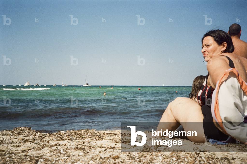 People in Mondello, Palermo, Sicily, Italy, June 2017