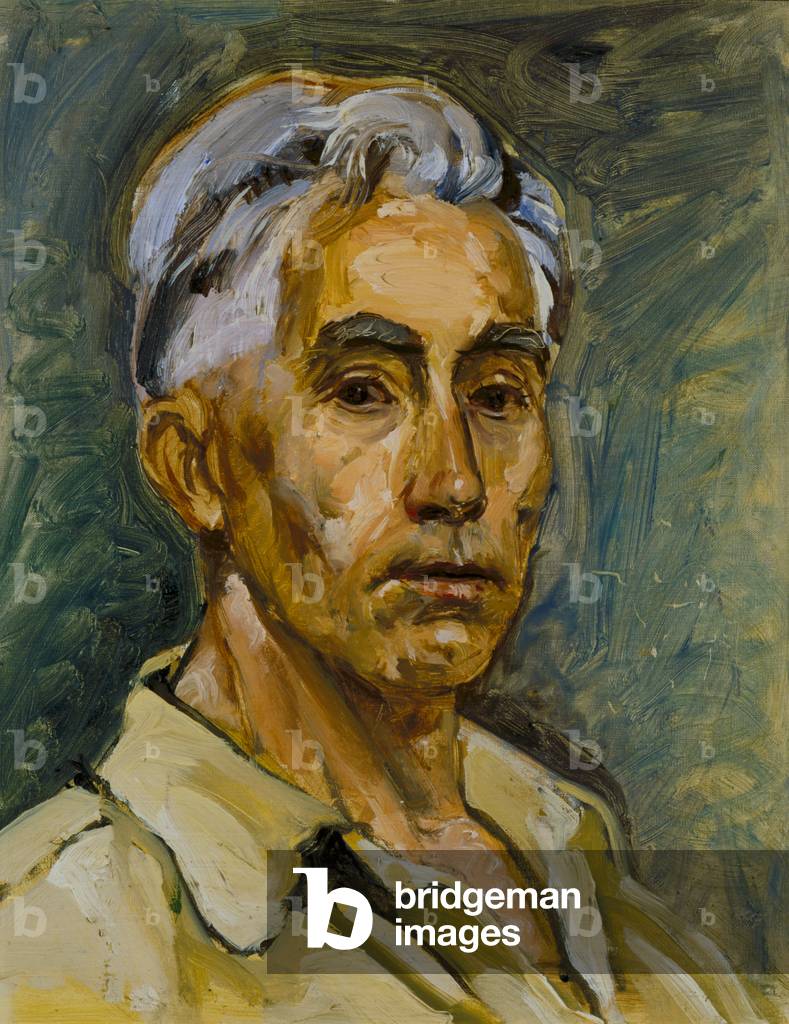 Daura, Beige Shirt (oil on canvas)