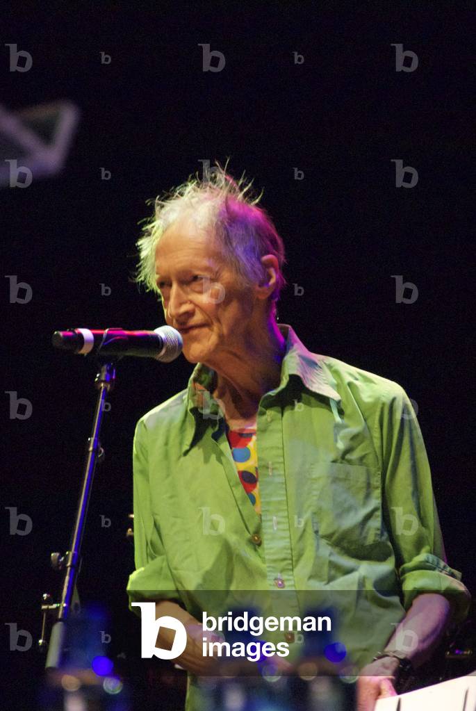 Michael Horovitz, during a performance of 'POEM', Queen Elizabeth Hall, London, 14th June 2012 (photo)