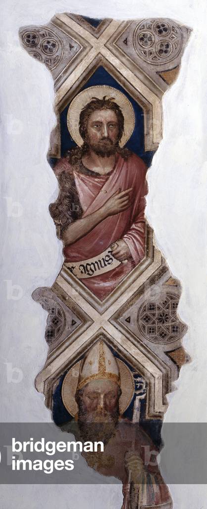 Representation of Jesus Christ Fresco of the 14th century. Cortellieri Chapel, Church of Eremitani, Padua