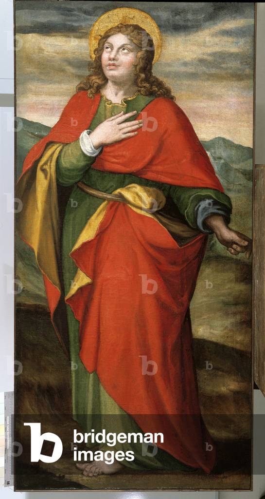Saint John Evangelist. Painting by Ercole Setti (1530-1617). Collegiale San Carlo, Modene.