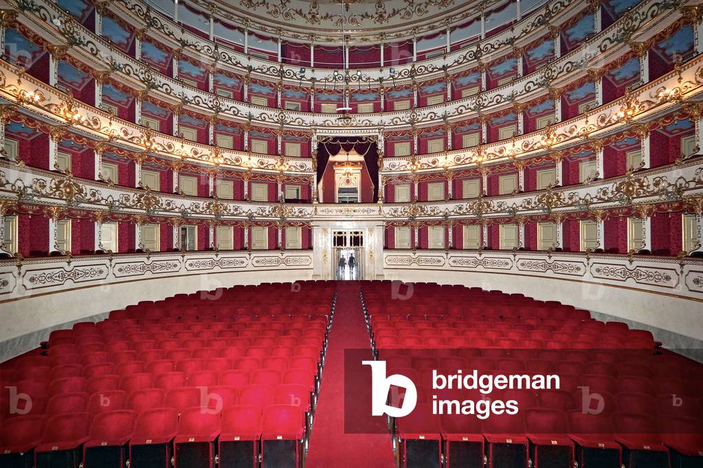 Interior of the Teatro Valli, Reggio Emilia, Emilia-Romagna, Italy (photo)