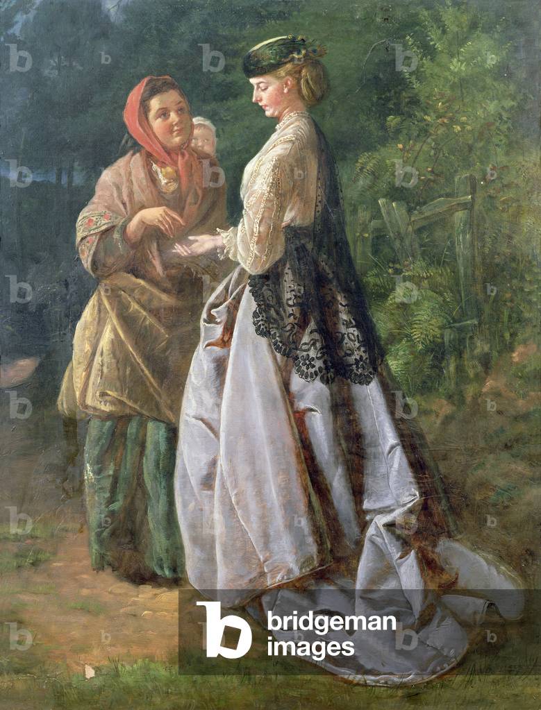 danet and the Strolling Fortune-Teller, 1859 (oil on canvas)