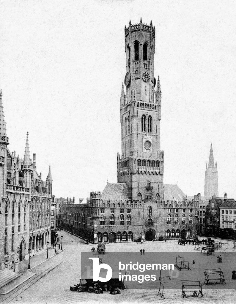 Bruges Belfry, 1904 (litho)