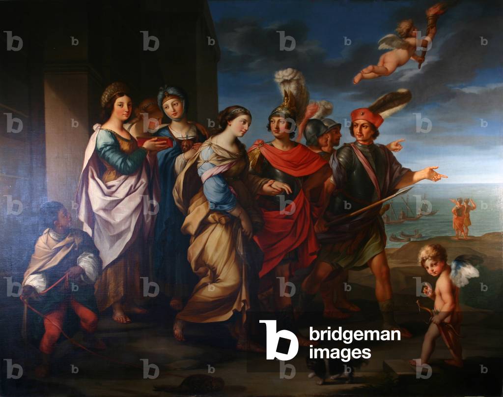 The Abduction of Helen, 19th century (oil on canvas)