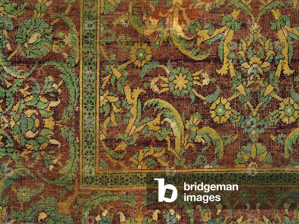 islamic art-carpet-wool and cotton pile-inv.n.14643-Cairo 16th century-IM-170908-008