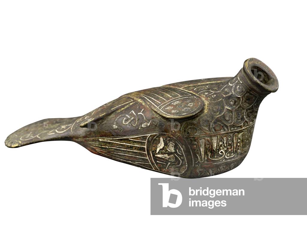 islamic art-phial-copper alloy inlaid with silver and copper-inv.n.15272-Iran 12th century-MIA - 01 12 10 051