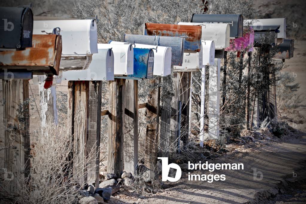 Blue Route 66 Mailboxes