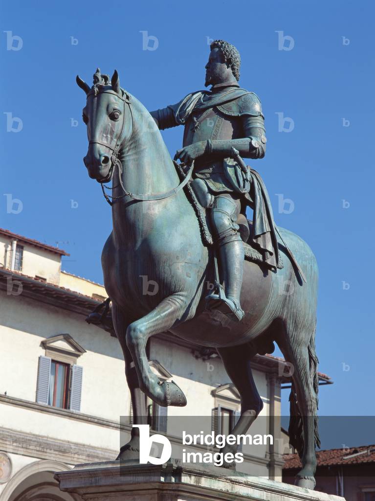 Monument to Ferdinando I de Medici, Piazza della SS Annunziata, Florence, c.1602-08 (bronze)