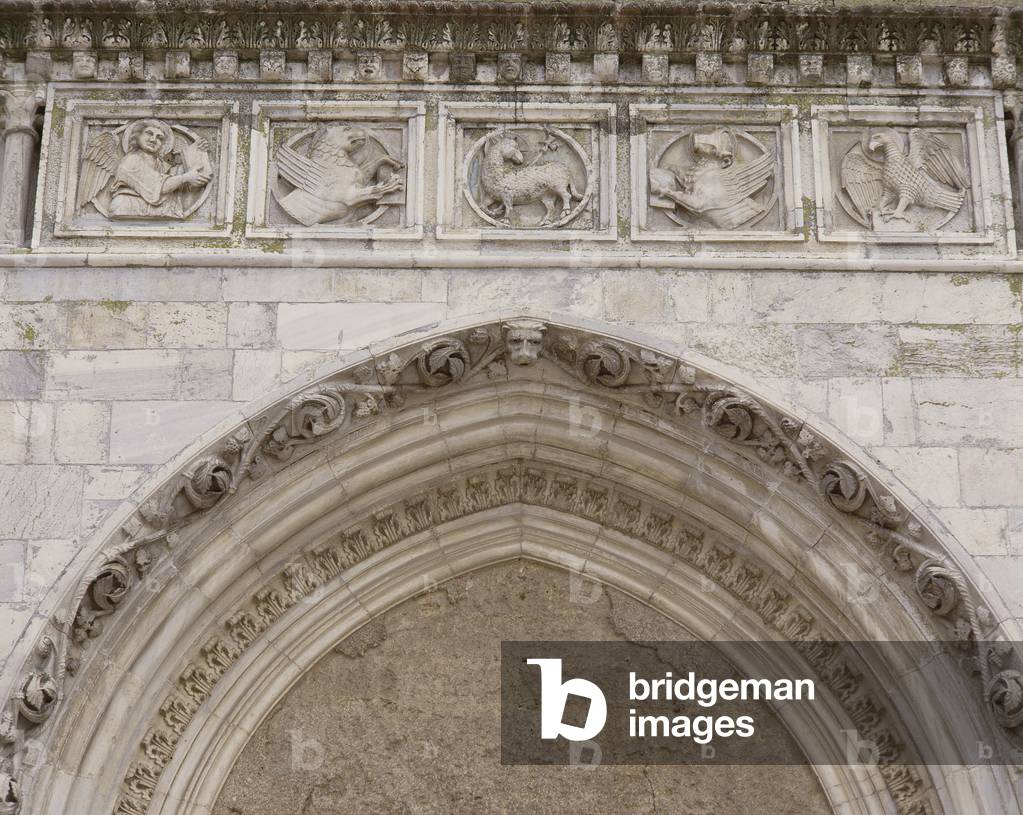 Detail of Santa Maria Maggiore, Ferentino, Frosinone (photo)