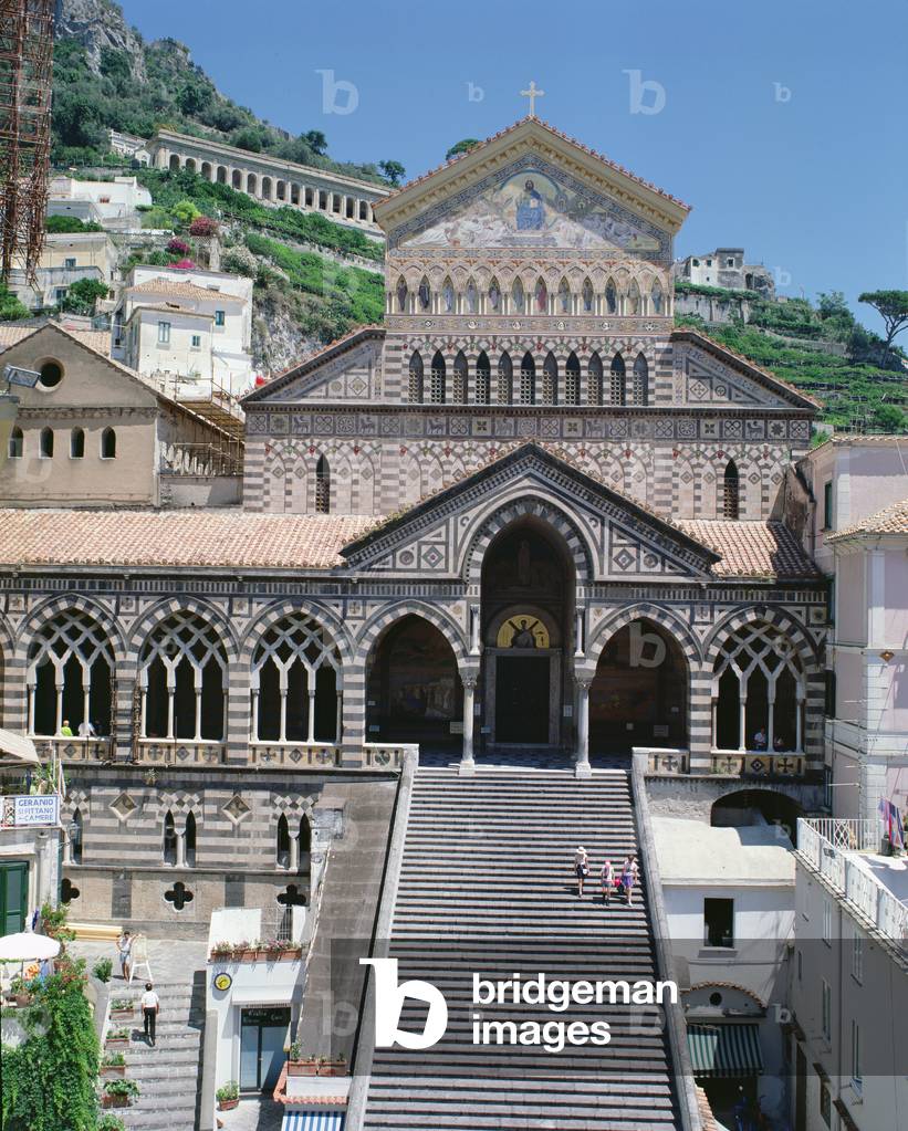 West facade of the Cathedral of Sant'Andrea, Amalfi (photo)