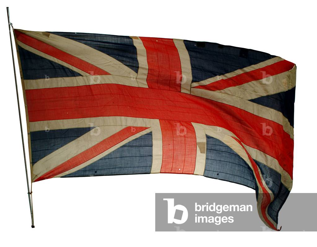 Union Jack from 'HMS Hood' (textile) by English Artist