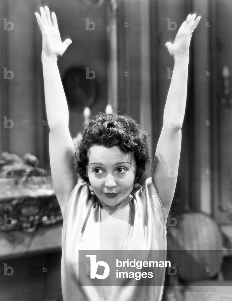 Woman with Hands in the Air