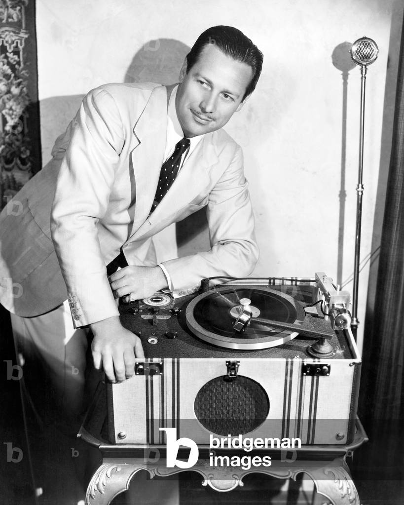 Man with Record Player