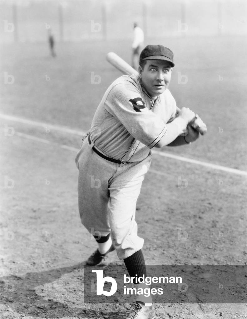 Baseball Player Swinging the Bat