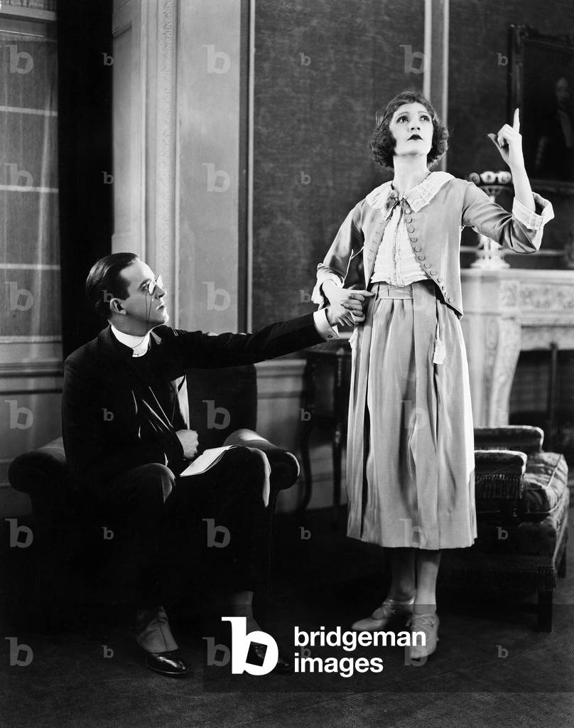 Young Woman and a Man Rehearsing