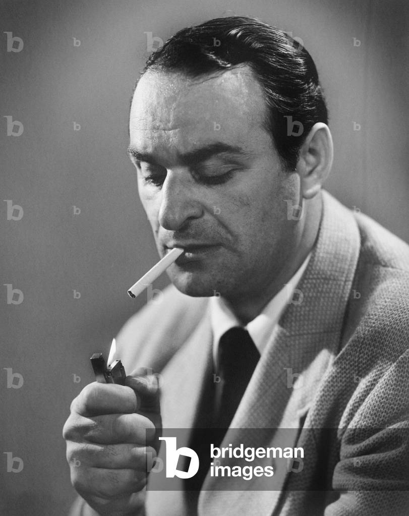Man Lighting a Cigarette