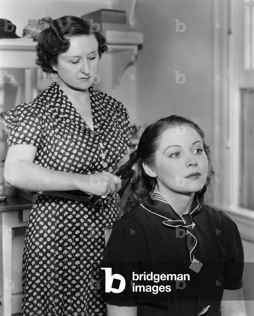 Woman Styling Another Womans Hair