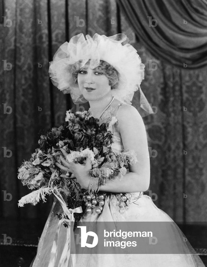 Portrait of Bride with Bouquet