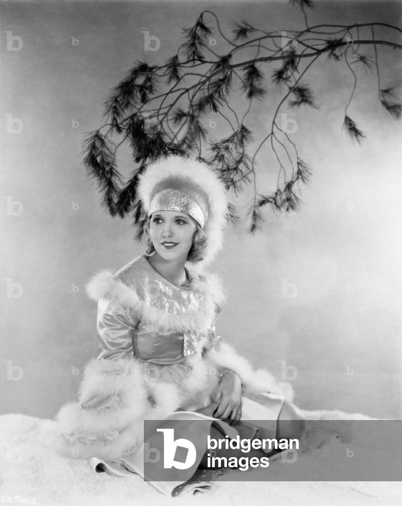 Portrait of Woman in Winter Costume