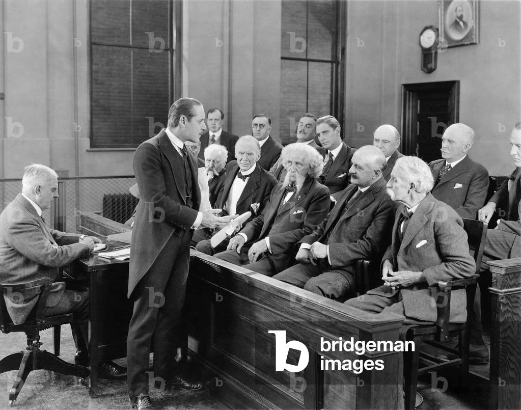 Lawyer Talking to Jurors