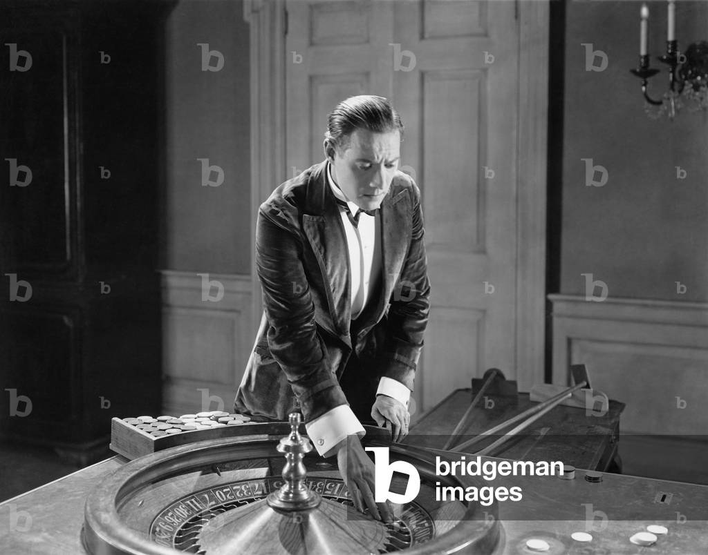 Man with Roulette Table