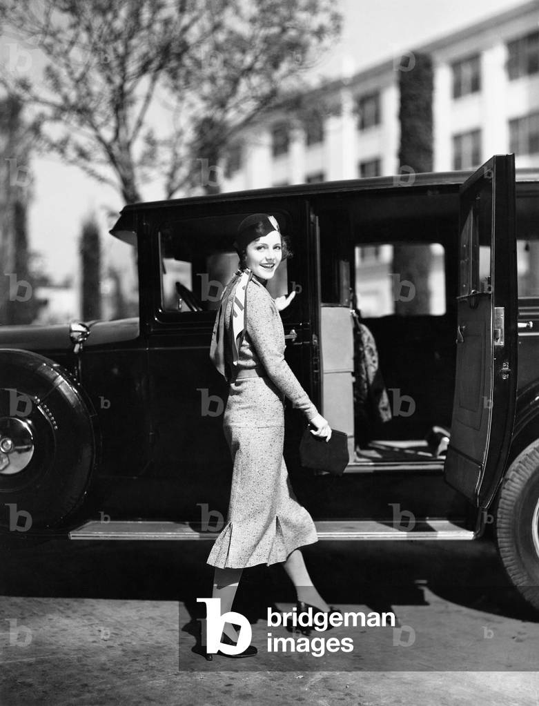 Woman Walking to Car